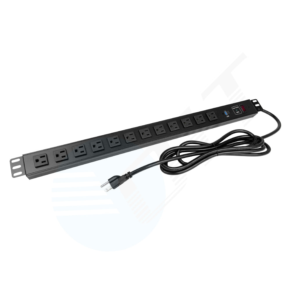 GridFrame™ 12-Outlet ETL-Listed PDU (UL 962A, 15A, 125V)