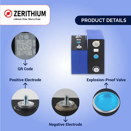 Prismatic Sodium-Ion Battery Cell – 3.0V 100Ah