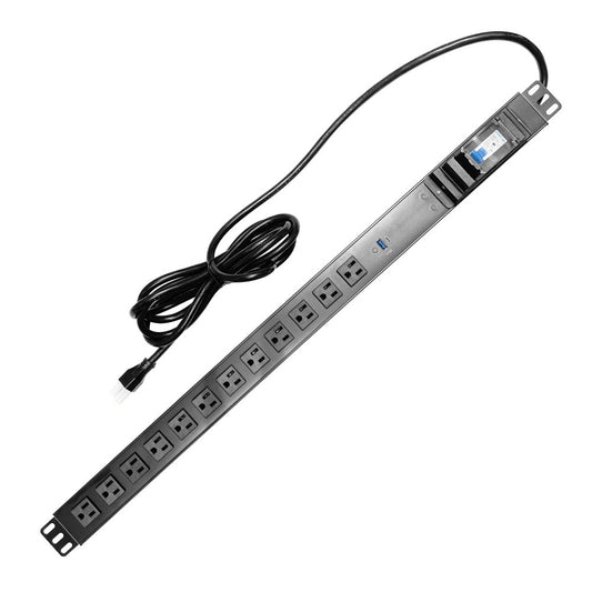 GridFrame™ 12-Outlet MCB PDU (UL1077 Breaker, 15A, 125V)