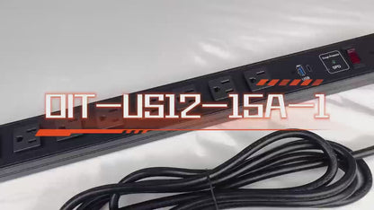 GridFrame™ 12-Outlet ETL-Listed PDU (UL 962A, 15A, 125V)